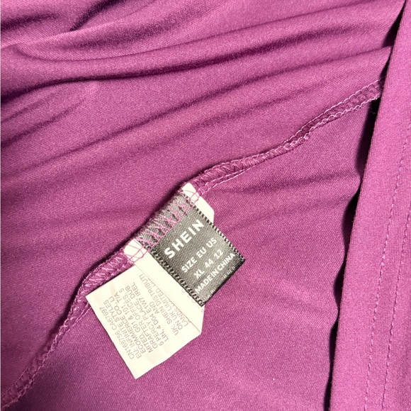 SHEIN Asymmetrical Purple Halter Dress - Picture 5 of 6